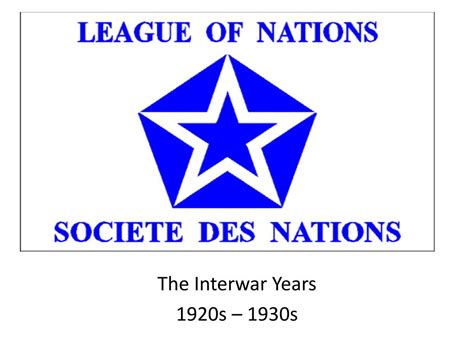 Ppt The League Of Nations Powerpoint Presentation Free Download Id