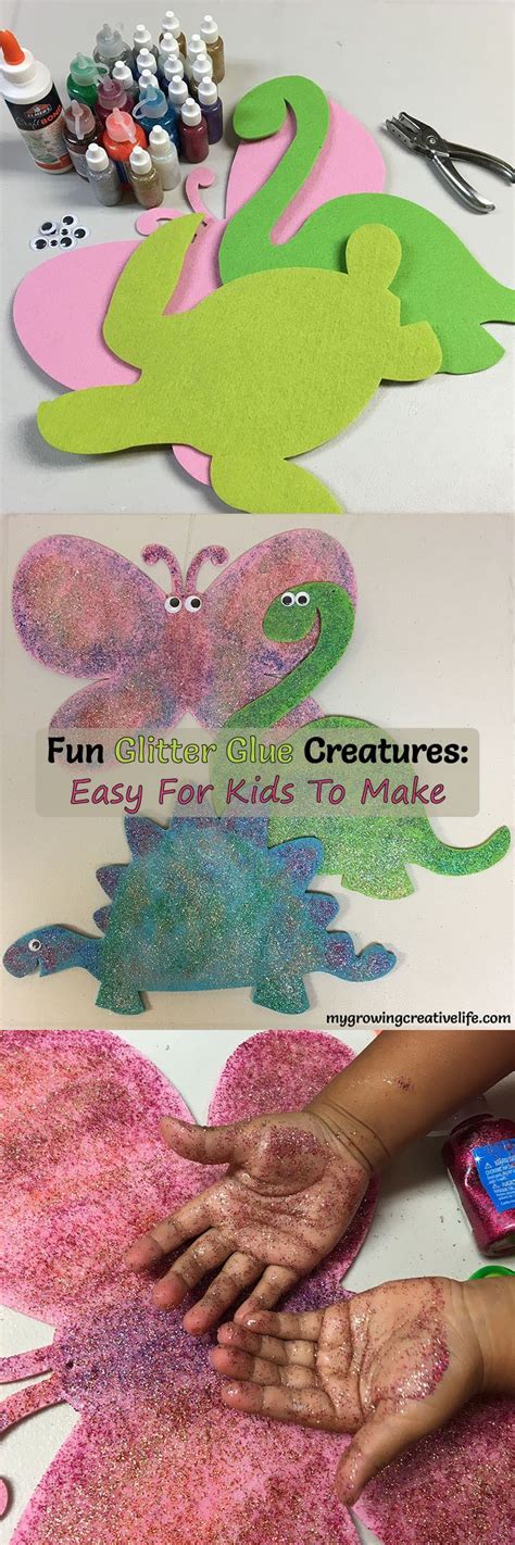 Fun And Easy Glitter Glue And Felt Craft For Kids My Growing Creative
