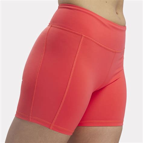 Lux Booty Shorts In Cherry Reebok Official Uk