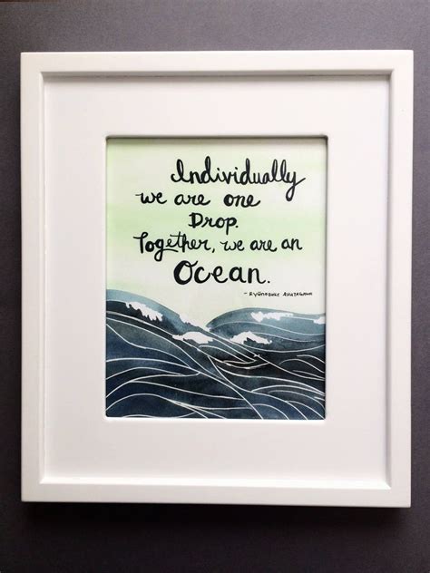 Ocean Quote Print Inspirational Wall Art Ocean Painting With Etsy