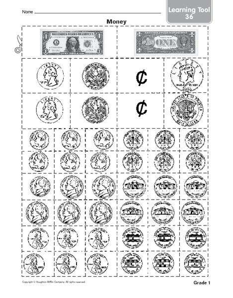 Identify coins game reference money worksheets money word problems quiz money addition worksheets multiply money by whole numbers. Money-- Grade 1 Worksheet for Kindergarten - 1st Grade | Lesson Planet