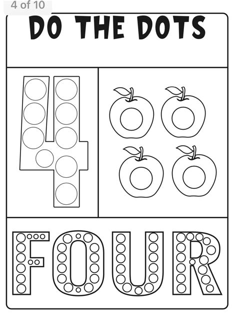 Dot Marker Number Activity Pages Etsy