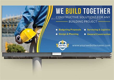 Construction Advertising Bundle Vol3 Logistics Design Billboard
