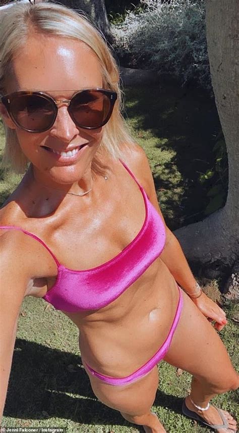 Jenni Falconer Shows Off Her Slender Physique In A Bikini As She Enjoys