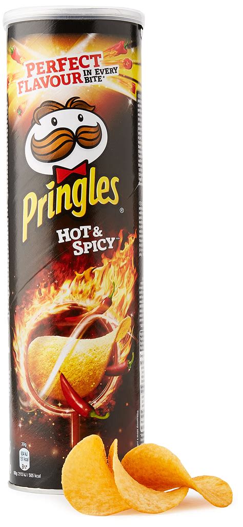 Pringles Hot And Spicy Flavored Chips 165 Grams X 6 Packs Stackable