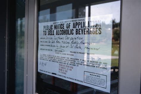 Slide Of Public Notice Of Application To Sell Alcoholic Beverages At