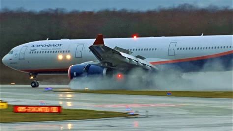 Fullhd Aeroflot Airbus A330 300x Landing And Takeoff At Genevagvalsgg
