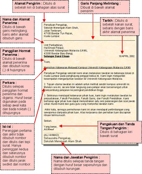 Mari Belajar Bahasa Melayu Surat Kiriman Rasmi