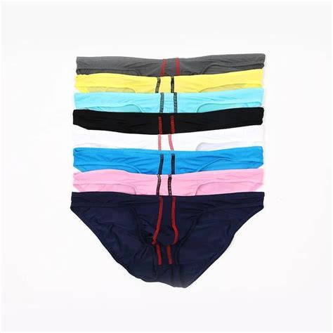 Underpants Aiiou Sexy Gay Men Bikini Underwear Briefs Jockstrap Sissy Pouch U Convex Ice Silk