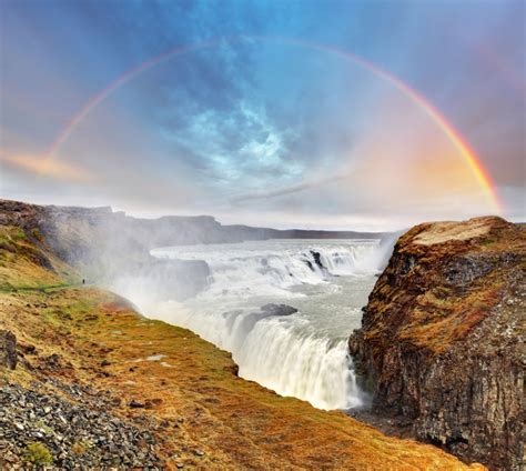 The Majestic Power Of Gullfoss Icelands Golden Falls And Its Rich