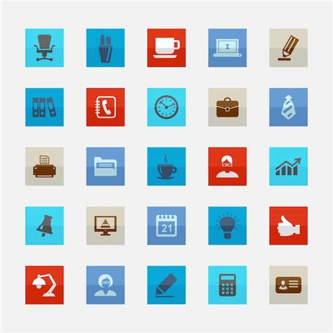 Premium Vector Office Icons