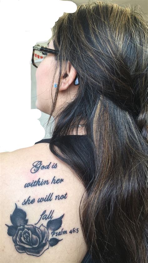 God Is Within Her She Will Not Fall Psalm 46 5 Different Tattoos