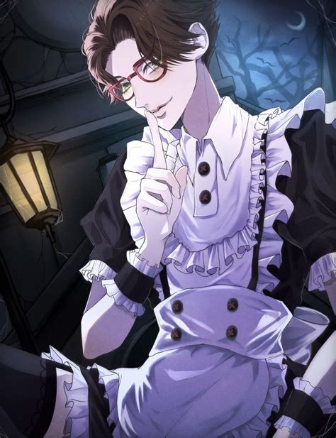 identity v lucky guy anime maid maid outfit identity art