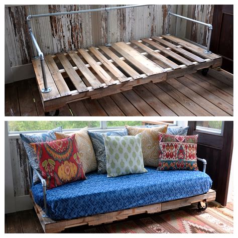 Build a modern outdoor sofa. My First Pinterest Project {pallet couch} │fishsmith3's Blog