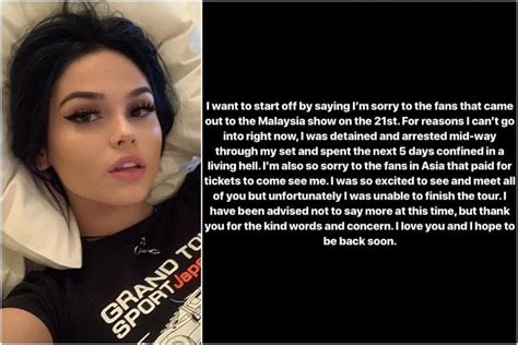Singer Maggie Lindemann Arrested In Malaysia Days Before She Was Due To