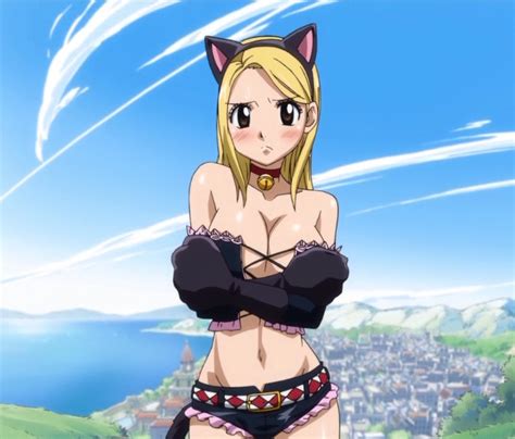 Image Lucys Cat Girl Attire Fairy Tail Ova 01