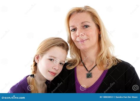 Mother And Daughter Posing Stock Image Image Of Portrait 18883853