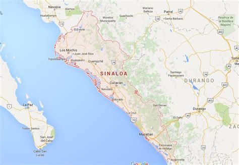 Map Of Sinaloa