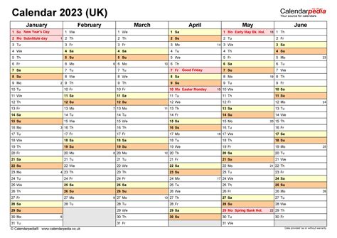 Calendar 2023 Uk Free Printable Pdf Templates