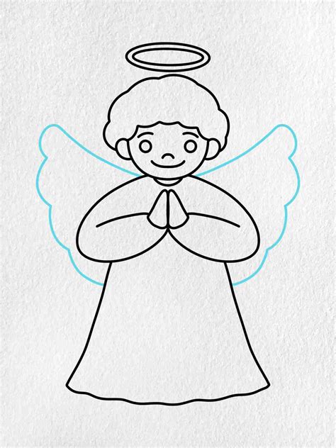 Details 146 Easy Angel Sketch Best Ineteachers