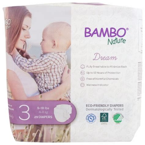 Bambo Nature Size 3 Diapers 29 Ct Bakers