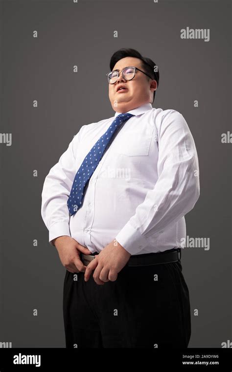 The Fat Man Wearing Clothes Stock Photo Alamy