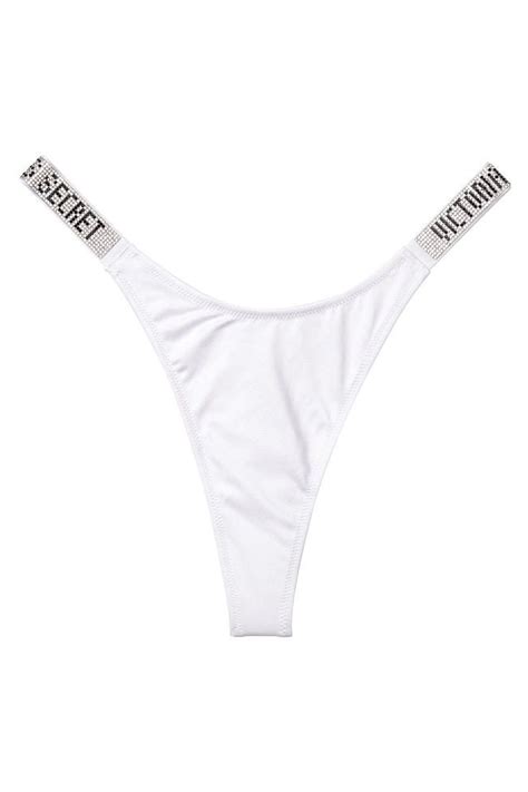 buy victoria s secret shine strap thong bikini from the victoria s secret uk online shop