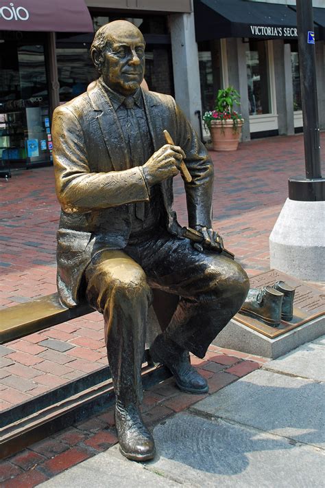 Red Statue Of Red Auerbach At Quincy Market As A Coach H Flickr
