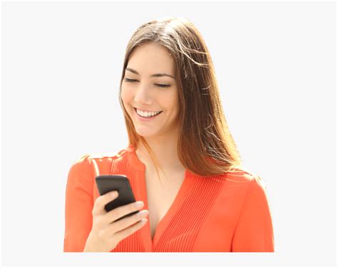Happy Woman Calling Girl Using Mobile Png Transparent Png