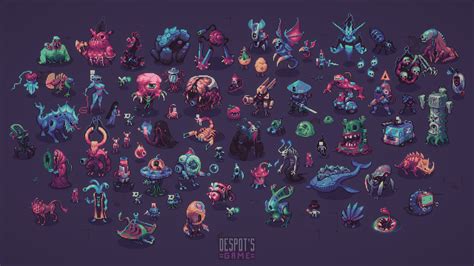 Just A Bunch Of Odd Looking Monster Concepts For Our Roguelike Game