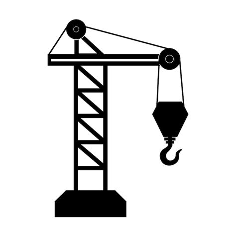 Premium Vector Crane Icon Logo Vector Design Template