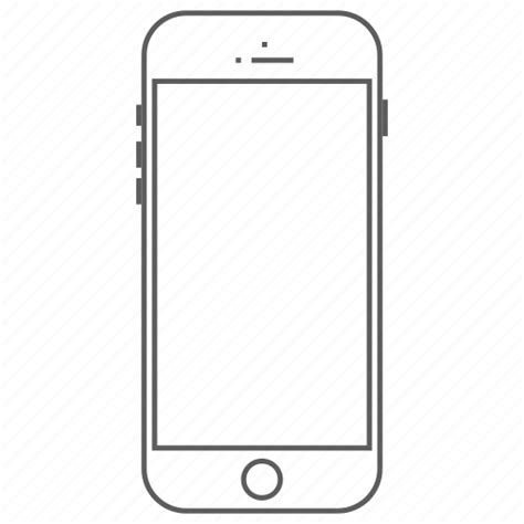 Phone Outline Png Png Image Collection