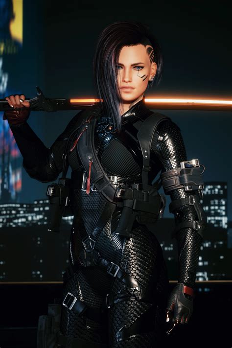 Strapped Male And Female Pistol Harness At Cyberpunk 2077 Nexus