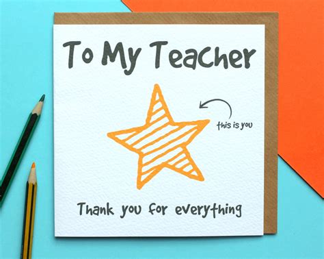 Teacher Star Thank You Lpc