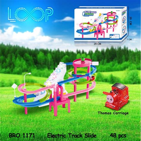 Jual Promo Bro1171 Mainan Anak Kereta Thomas Train Tangga Slide