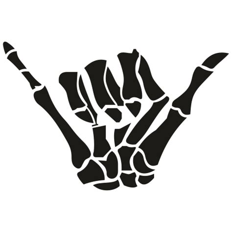 Free Shaka Skeleton Hand Sign Svg Shaka Patch Shaka S