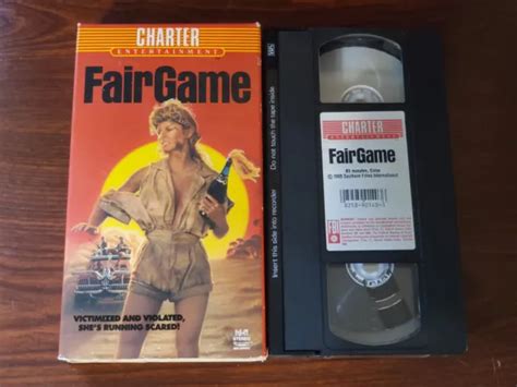 Fair Game Cassandra Delaney Peter Ford Vhs Rare 1st Edition Release