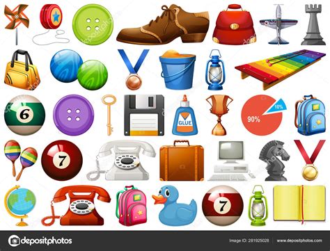 Set Of Different Objects Stock Vector Image By ©blueringmedia 281925028