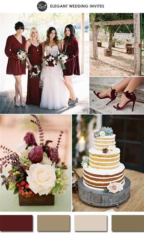 Pantone Color Of The Year 2015 Marsala Wedding Color Schemes