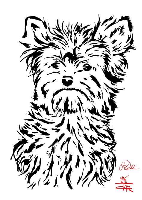 Cartoon Dog Stencil
