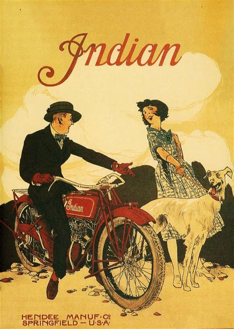 Indian Motorcycle Ad Poster Motorcycle Ads Pinups Pinterest