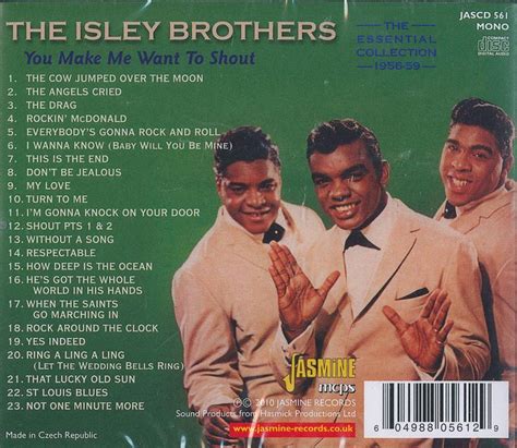 the isley brothers you make me want to shout the essential collection 1956 1959 cd 2014