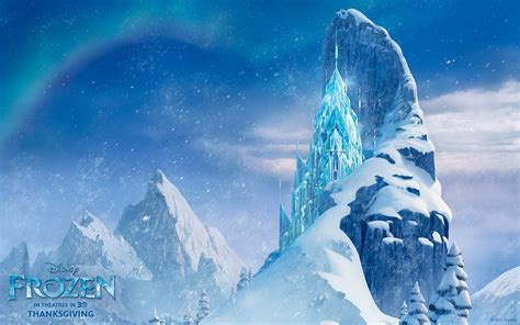 Ice Castle From Disneys Frozen Desktop Wallpaper