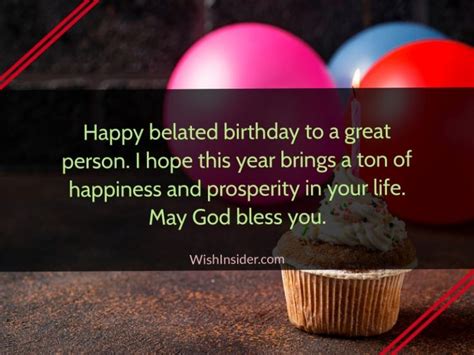 Belated Birthday Wishes Wish Insider