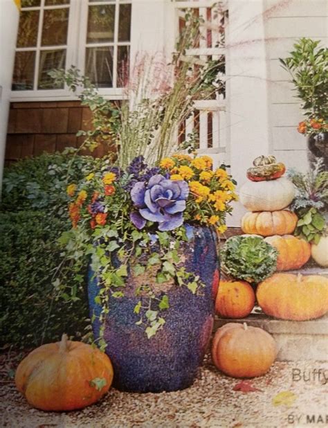 Southern Living October 2017 Fall Container Gardening Porch Decor