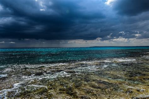 Storm Clouds Over The Sea Image Free Stock Photo