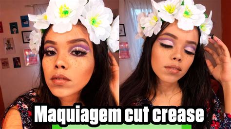 Maquiagem Cut Crease Aberto Será Que Fico Bom 🙈 Youtube