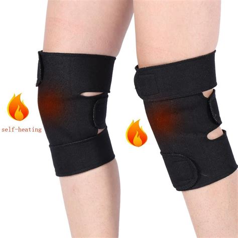Yosoo 1 Pair Self Heating Knee Pads Tourmaline Therapy Knee Support