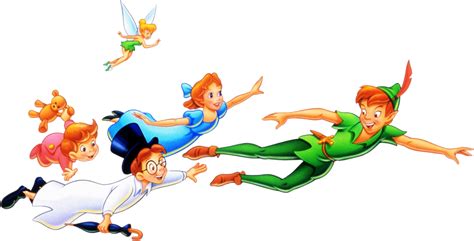 Peter Wendy Michael John And Tinkerbell Peter Pan Characters Png