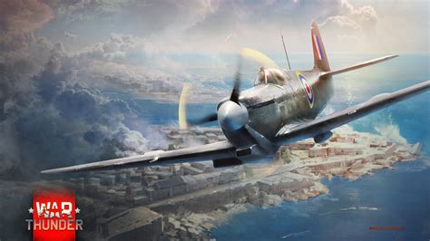 Рисунок War Thunder Spitfire на рабочий стол Игровые War Wallpapers